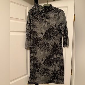 NWT Sara Campbell Jacquard Knit Shift with Half Bow